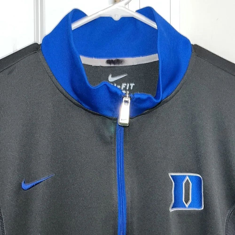 Nike Duke University Blue Devils Basketball Warm Up Shooter Track Zipper Jacket